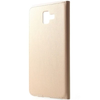 Samsung Galaxy J6+ 2018 (J610F) zelta atvēramais „View Window“ maciņš / Vacins.lv