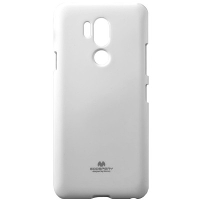 LG G7 ThinQ Mercury balts cieta silikona (TPU) apvalks / vacins.lv