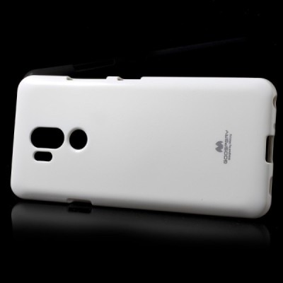 LG G7 ThinQ Mercury balts cieta silikona (TPU) apvalks / vacins.lv