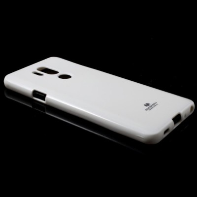 LG G7 ThinQ Mercury balts cieta silikona (TPU) apvalks / vacins.lv