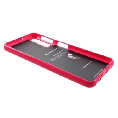 Samsung Galaxy A7 2018 (A750) Mercury tumši rozs cieta silikona (TPU) apvalks / vacins.lv