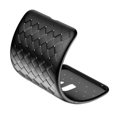 „Baseus“ Weaving Samsung Galaxy S9+ (G965) juodas kieto silikono dėklas / Priedai.lt