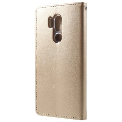 „Mercury“ Bravo Diary LG G7 ThinQ (G710EM) auksinis odinis dėklas / Priedai.lt