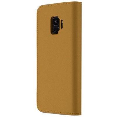 Samsung Galaxy S9 (G960) „Dux Ducis“ Wish sērijas gaiši brūns ādas atvērams maciņš / Vacins.lv