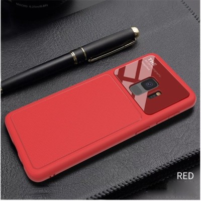 Samsung Galaxy S9 (G960) „Lenuo“ Lens sarkans cieta silikona apvalks / vacins.lv