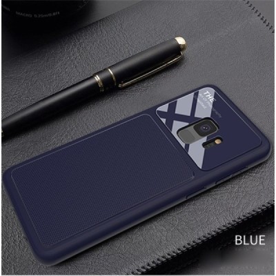 „Lenuo“ Lens Samsung Galaxy S9 (G960) mėlynas kieto silikono dėklas / Priedai.lt