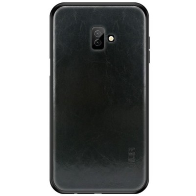 „Mofi“ Pu Leather melns ādas Samsung Galaxy J6+ 2018 (J610) futrālis / Vacins.lv