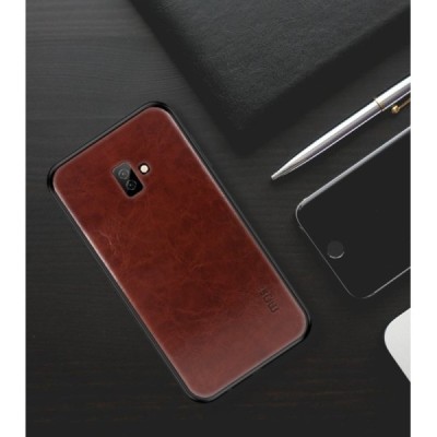 „Mofi“ Pu Leather odinis rudas Samsung Galaxy J6+ 2018 (J610) dėklas (dėkliukas, nugarėlė) / Priedai.lt