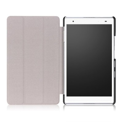 Lenovo Lenovo Tab4 8 Plus (TB-8704F/N) atvēramais melns maciņš / Vacins.lv