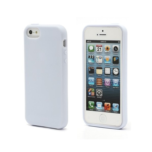 „Elago“ dėklas - baltas + apsauginė plėvelė (iPhone 5 / 5S / SE 2016)