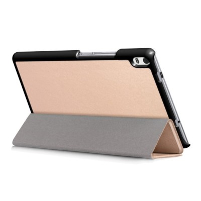 Lenovo Lenovo Tab4 8 Plus (TB-8704F/N) atvēramais zelta maciņš / Vacins.lv