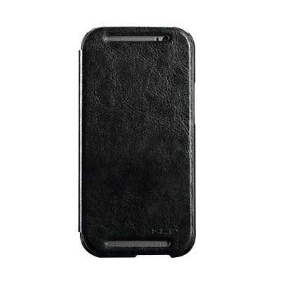 „Kalaideng“ Enland HTC One M8 juodas odinis atverčiamas dėklas / Priedai.lt