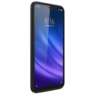 Xiaomi Mi 8 Lite kieto silikono TPU juodas dėklas - nugarėlė / Priedai.lt