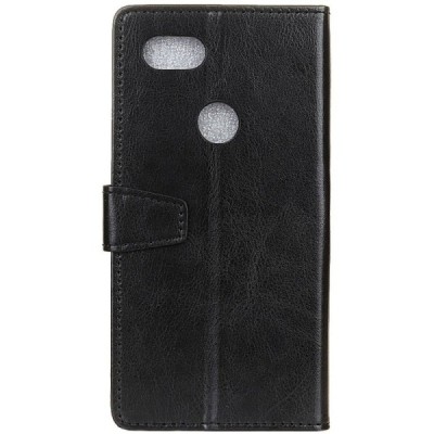Google Pixel 3 atverčiamas juodas odinis dėklas - piniginė / Priedai.lt