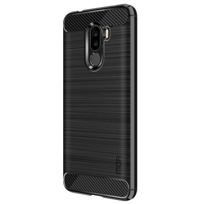 Xiaomi Pocophone F1 „Mofi“ Carbon cieta silikona (TPU) melns apvalks / vacins.lv