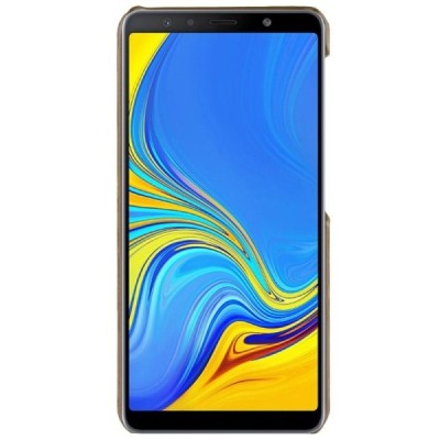 „Litchi“ Skin Leather Samsung Galaxy A7 2018 (A750) rudas plastikinis dėklas - nugarėlė / Priedai.lt