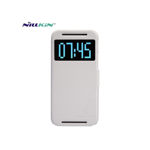 „Nillkin“ Fresh atverčiamas dėklas - baltas (One M8)