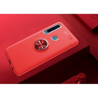 Samsung Galaxy A9 2018 (A9 Star Pro) „FOCUS“ Kickstand kieto silikono TPU raudonas dėklas - nugarėlė / Priedai.lt