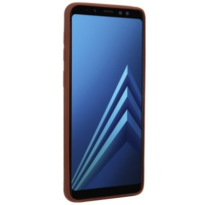 Samsung Galaxy S9 (G960) „Kickstand“ Card Holder brūns ādas apvalks / Vacins.lv