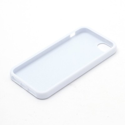 Baltas „Elago“ kieto silikono Apple iPhone SE (5, 5s) dėklas (dėkliukas) su apsaugine ekrano plėvele / Priedai.lt