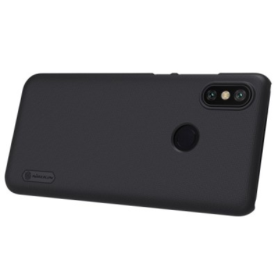 Xiaomi Mi 6X (Xiaomi Mi A2) Nillkin Frosted Shield melns plastmasas apvalks / vacins.lv