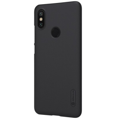 Xiaomi Mi 6X (Xiaomi Mi A2) Nillkin Frosted Shield melns plastmasas apvalks / vacins.lv