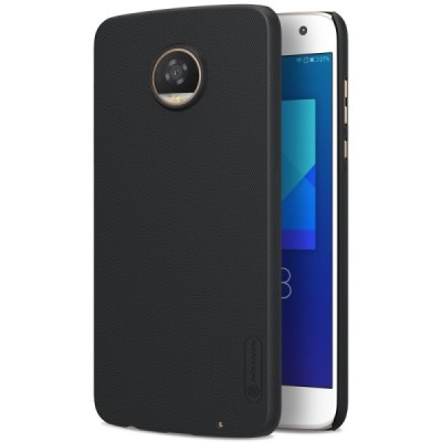 Motorola Moto Z2 Play Nillkin Frosted Shield juodas plastikinis dėklas / Priedai.lt