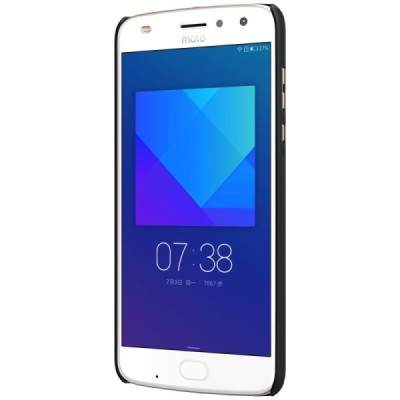Motorola Moto Z2 Play Nillkin Frosted Shield juodas plastikinis dėklas / Priedai.lt