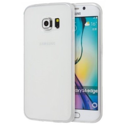 Samsung Galaxy S6 (G920) baltas kieto silikono TPU (akrilinis) matinis dėklas - nugarėlė / Priedai.lt