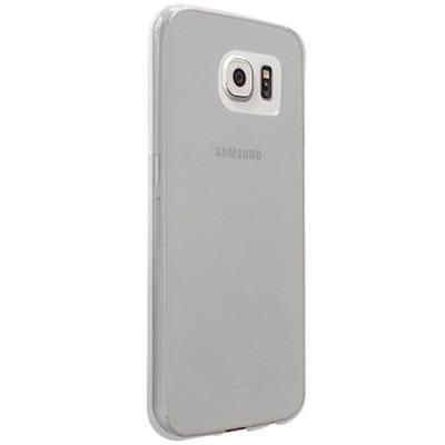 Samsung Galaxy S6 (G920) dzidrs (caurspīdīgs) cieta silikona TPU pasaulē planākais apvalks pelēks / Vacins.lv