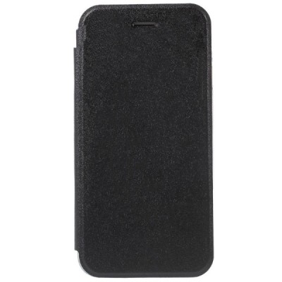 Apple iPhone 6 (6s) „Shell“ solidus atverčiamas juodas odinis dėklas - knygutė / Priedai.lt