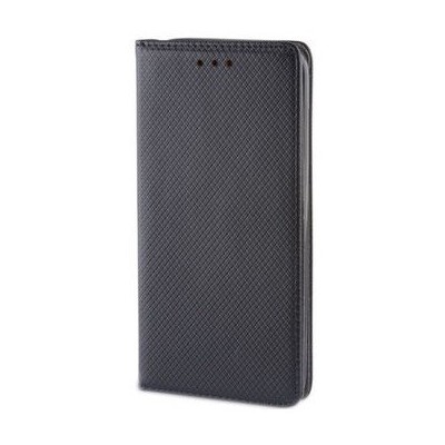 Samsung Galaxy J5 2015 (J500F) „Shell“ solīds atvēramais ādas melns maciņš - maks / Vacins.lv