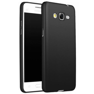 Samsung Galaxy J5 (J500) matēts melns cieta silikona futrālis / Vacins.lv