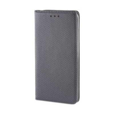Huawei P9 „Shell“ solidus atverčiamas pilkas odinis dėklas - knygutė / Priedai.lt
