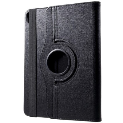 Apple iPad Pro 11 (2018, 1-ās paaudzes) atvēramais melns ādas maciņš, grozās 360° grādu apjomā | Vacins.lv