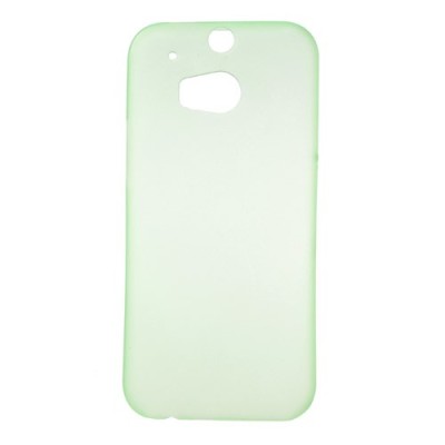 Ploniausias pasaulyje HTC One M8 žalias skaidrus plastikinis dėklas / Priedai.lt