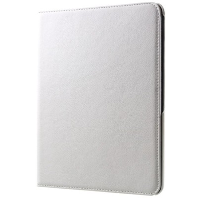 Apple iPad Pro 11 (2018, 1-ās paaudzes) atvēramais balts ādas maciņš, grozās 360° grādu apjomā | Vacins.lv