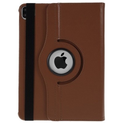 Apple iPad Pro 11 (2018, 1-ās paaudzes) atvēramais brūns ādas maciņš, grozās 360° grādu apjomā | Vacins.lv