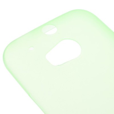 Ploniausias pasaulyje HTC One M8 žalias skaidrus plastikinis dėklas / Priedai.lt