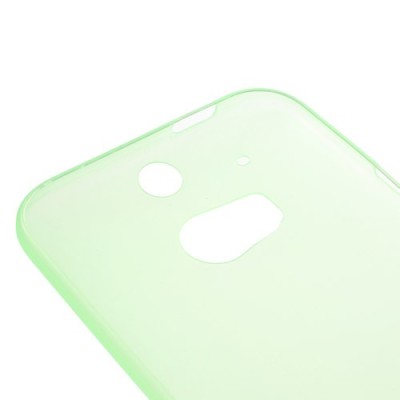 Ploniausias pasaulyje HTC One M8 žalias skaidrus plastikinis dėklas / Priedai.lt