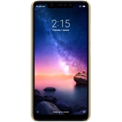 Xiaomi Redmi Note 6 Pro Nillkin Frosted Shield zelta plastmasas apvalks / vacins.lv
