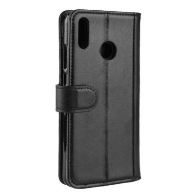 Huawei Honor 8X atvēramais ādas melns maciņš, grāmata (maks) / Vacins.lv