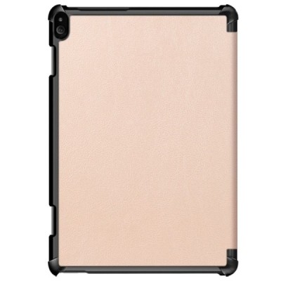 Lenovo Tab P10 (TB-X705F) atverčiamas auksinis odinis dėklas (sulankstomas) / Priedai.lt