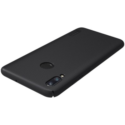 Nillkin Frosted Shield Huawei P smart 2019 (Honor 10 Lite) juodas plastikinis dėklas / Priedai.lt