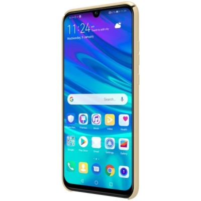 Nillkin Frosted Shield Huawei P smart 2019 (Honor 10 Lite) zelta plastmasas futrālis / Vacins.lv
