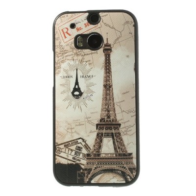 „My Colors“ HTC One M8 spalvotas kieto silikono (TPU) dėklas - Eifelis, šviesiai rudas / Priedai.lt