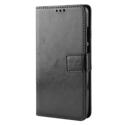 Huawei P smart 2019 (Honor 10 Lite) atverčiamas juodas odinis dėklas, knygutė - piniginė | Priedai.lt