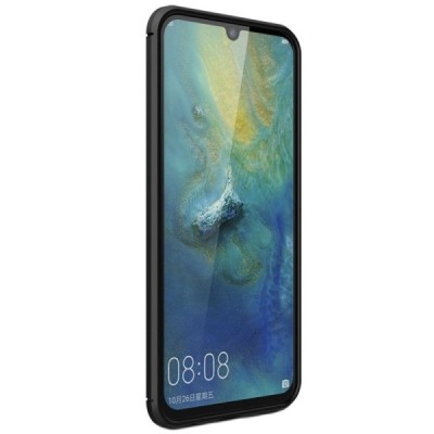 Huawei P smart 2019 (Honor 10 Lite) „Carbon“ cieta silikona (TPU) melns apvalks / vacins.lv