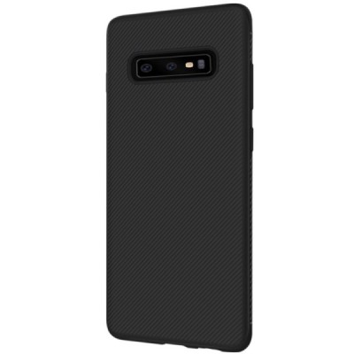 Samsung Galaxy S10 (G973) „Lenuo“ cieta silikona (TPU) melns apvalks / vacins.lv