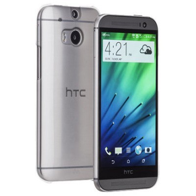 HTC One M8 plastikinis skaidrus dėklas / Priedai.lt